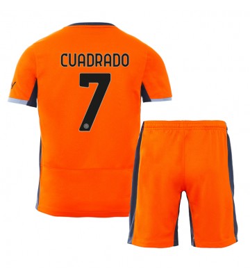 Lacne Dětský Futbalové dres Inter Milan Juan Cuadrado #7 2023-24 Krátky Rukáv - Tretina (+ trenírky)